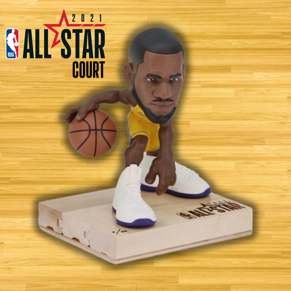 LeBron James smALL-STAR with game-used court LeBron James smALL-STAR with game-used court