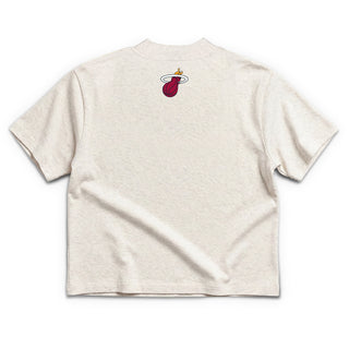 Miami Heat Cropped Teacup Poodle T-Shirt