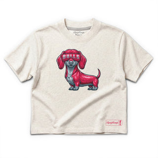 Chicago Bulls Cropped Dachshund T-Shirt