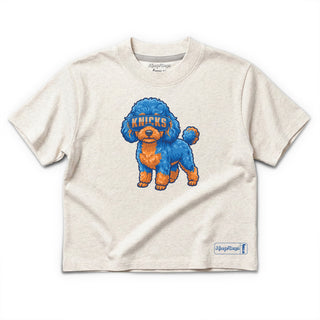 New York Knicks Cropped Teacup Poodle T-Shirt