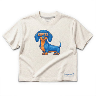 New York Knicks Cropped Dachshund T-Shirt