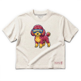 Denver Nuggets Cropped Teacup Poodle T-Shirt