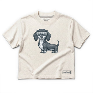 San Antonio Spurs Cropped Dachsund T-Shirt