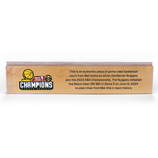 Denver Nuggets Championship Wood Block