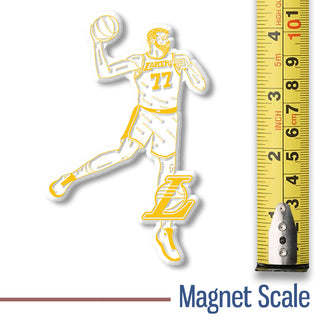 Luka Dončić 3D Los Angeles Lakers Magnet