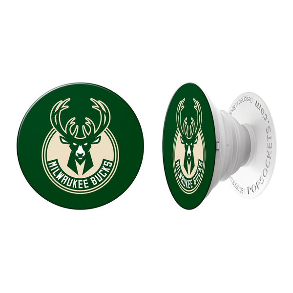 Milwaukee Bucks スマホケース NBAロゴ付き NBALAB-Popsockets-Bucks-