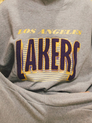 Los Angeles Lakers Mock Neck Top-0